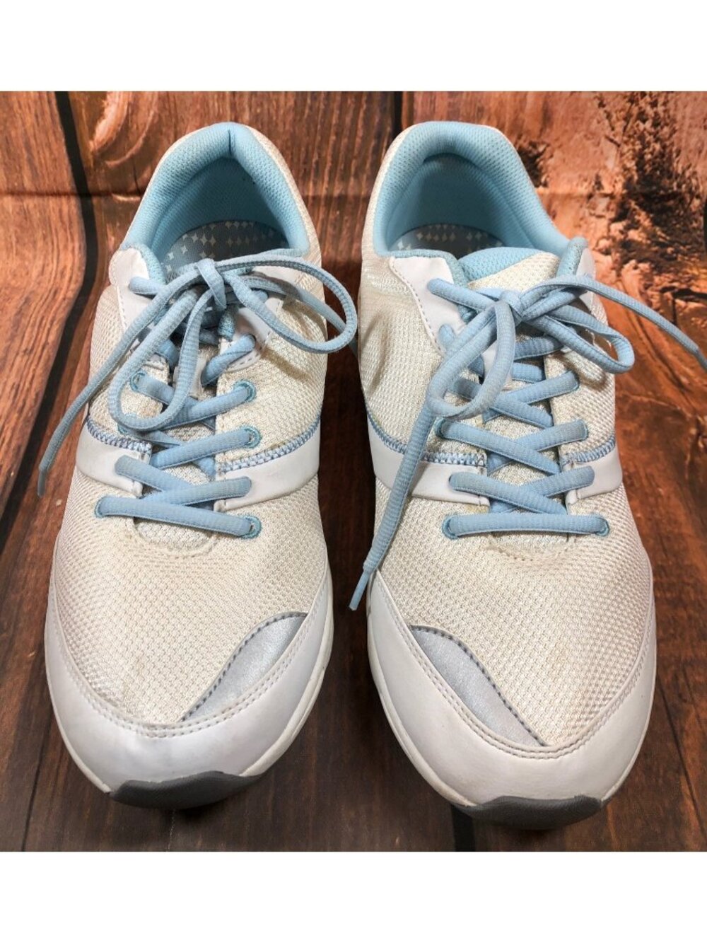 Vionic Womens 10 Kona White Blue Running Athletic Shoes Sneakers